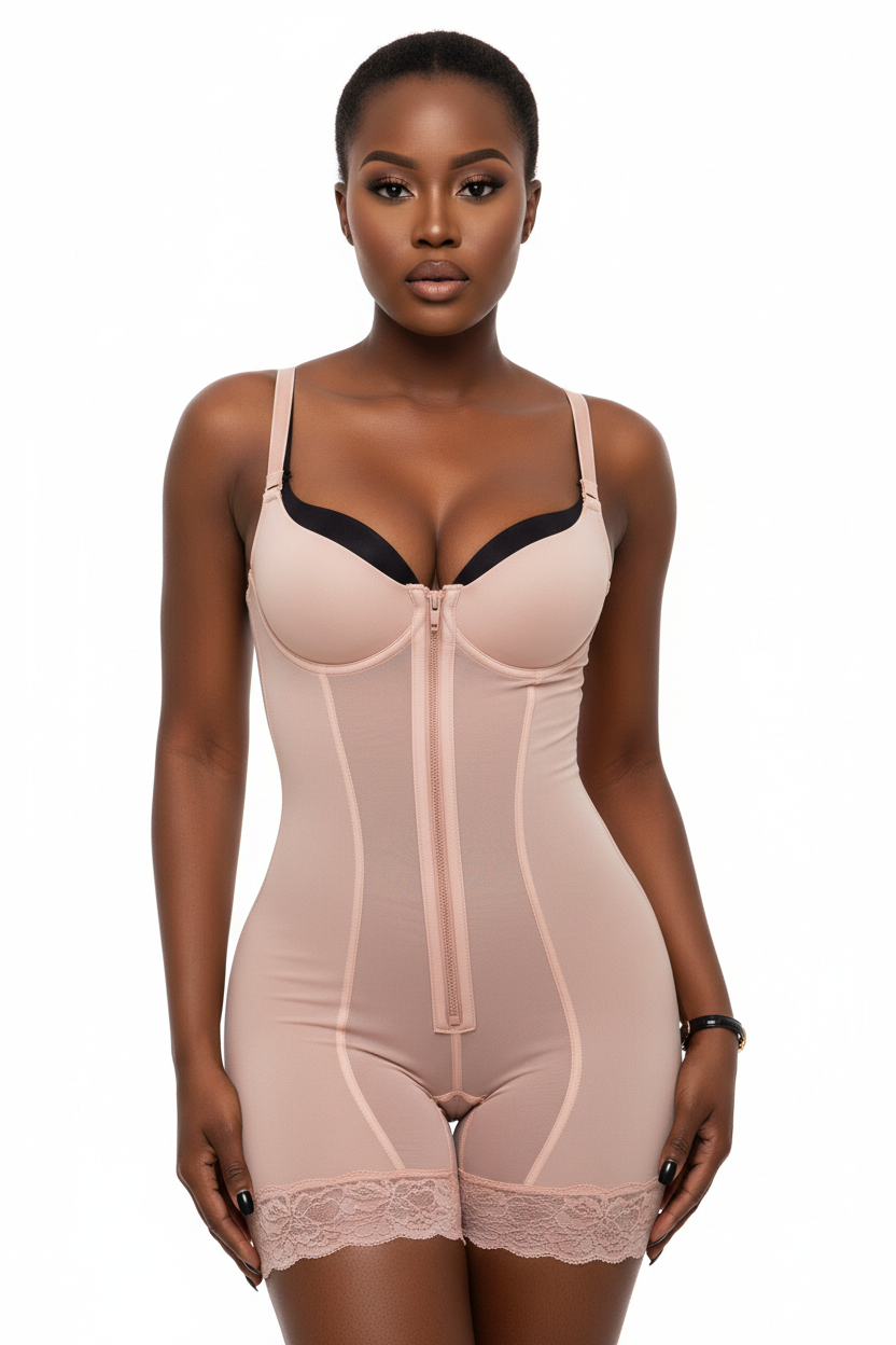 Dark Skin Shapewear Model