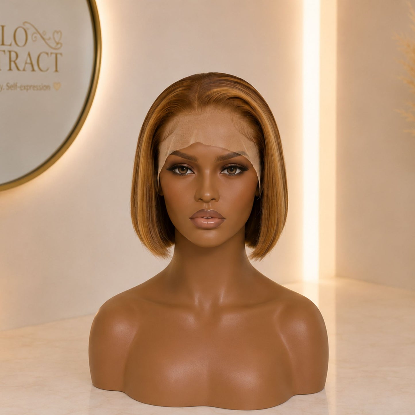 HoneyGlow™ Blonde Bob Lace Front Wig | 8 Inch