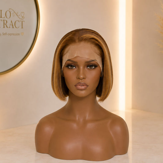 HoneyGlow™ Blonde Bob Lace Front Wig | 8 Inch
