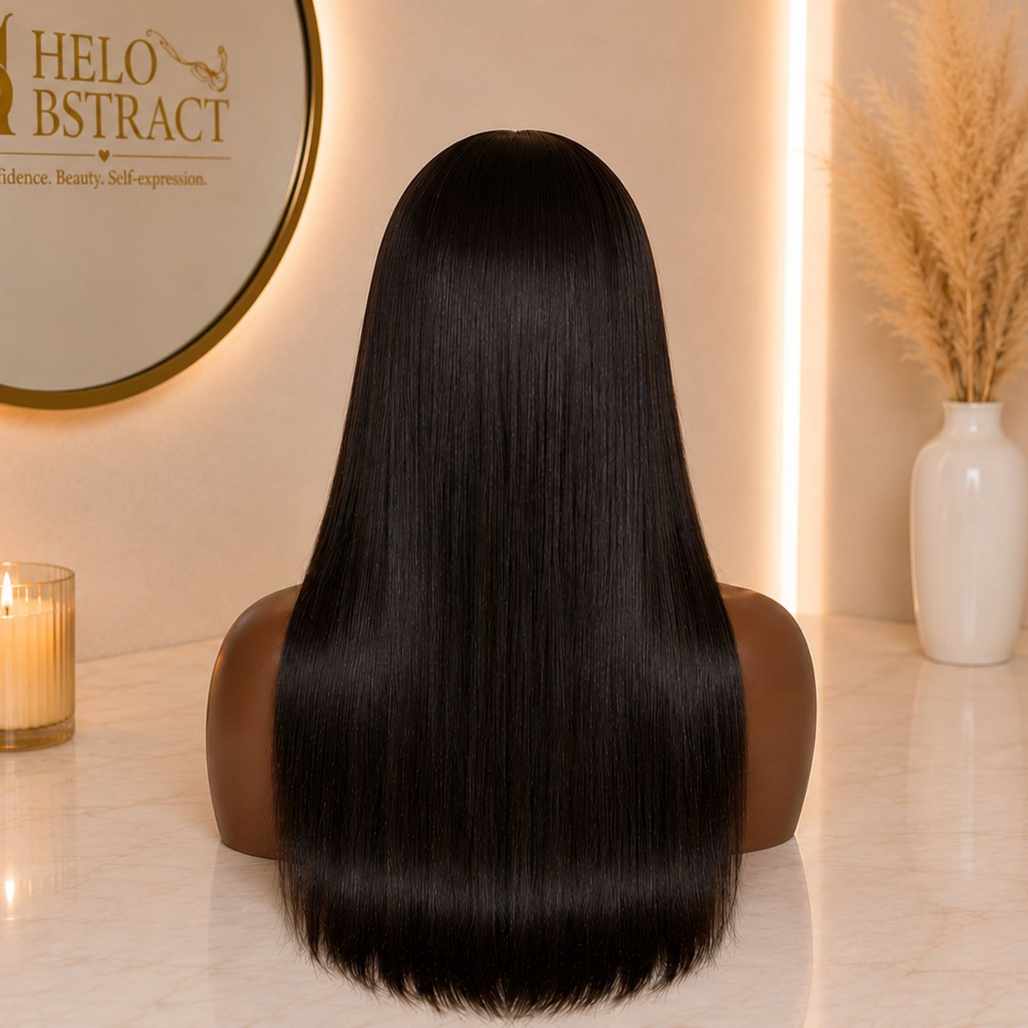 Silk Luxe™ 18 Inch Straight Human Hair Wig