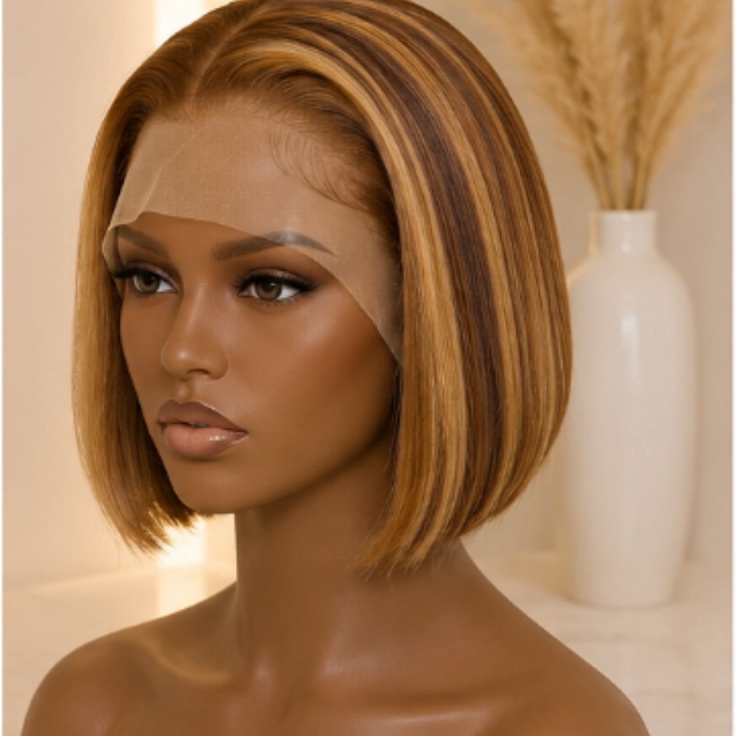 HoneyGlow™ Blonde Bob Lace Front Wig | 8 Inch