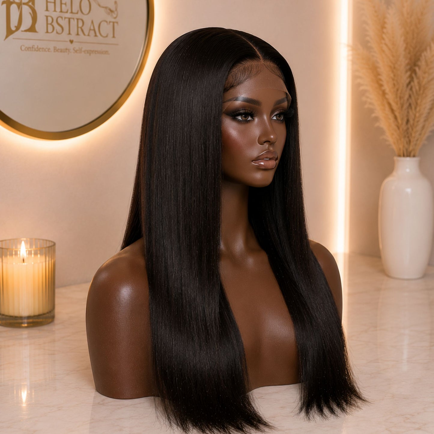 Silk Luxe™ 18 Inch Straight Human Hair Wig