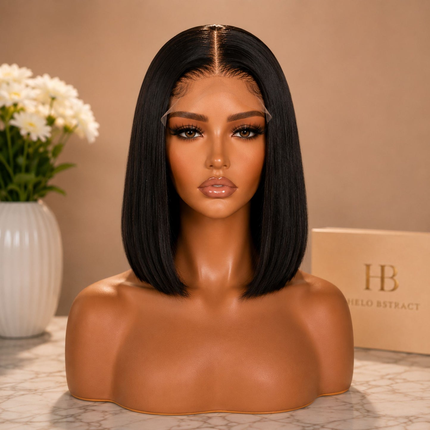 Premium Black™ HD Lace Front Bob Wig | 10 Inch